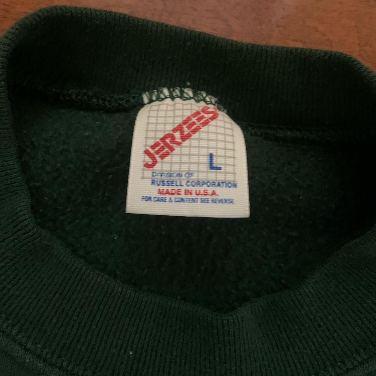 Jerzees Men's Green Sweatshirt Depop