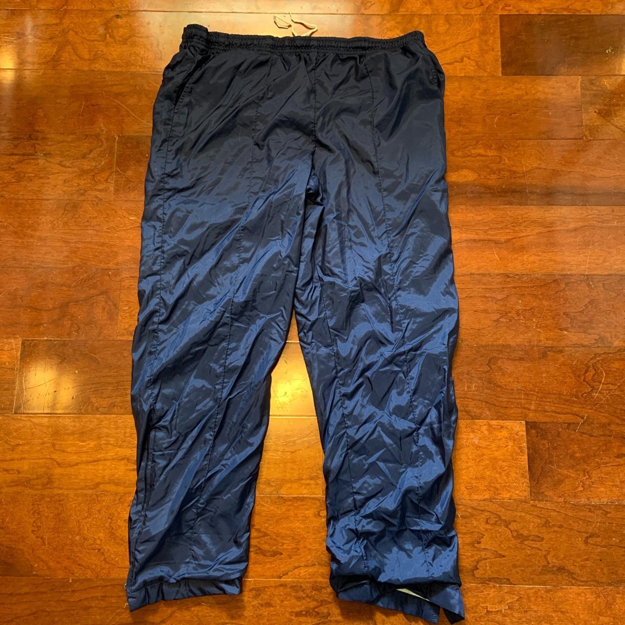 Navy Blue Wilson Pro Staff Track pants. Soft cotton... - Depop
