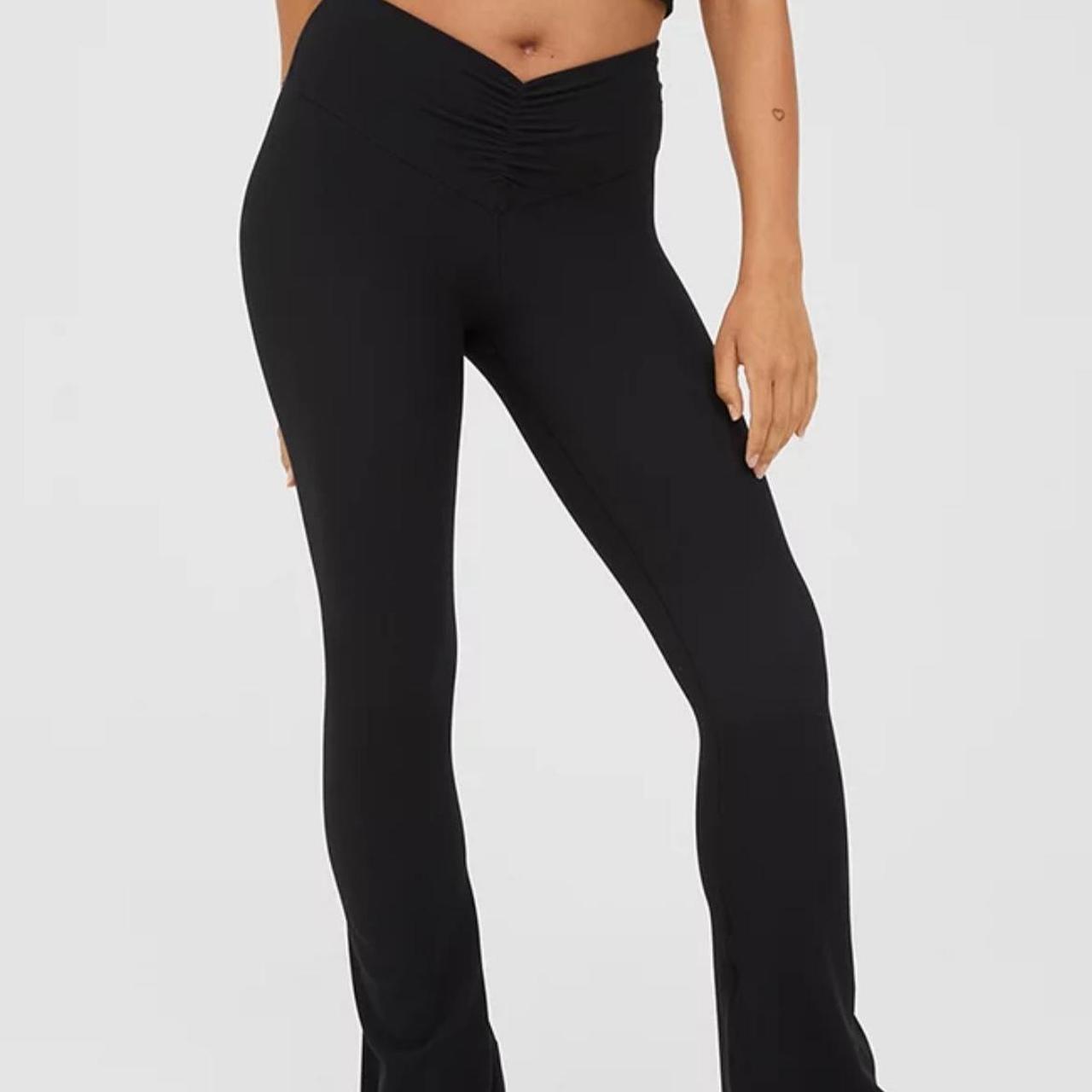 Aerie High-Waisted Ruched Flare Leggings