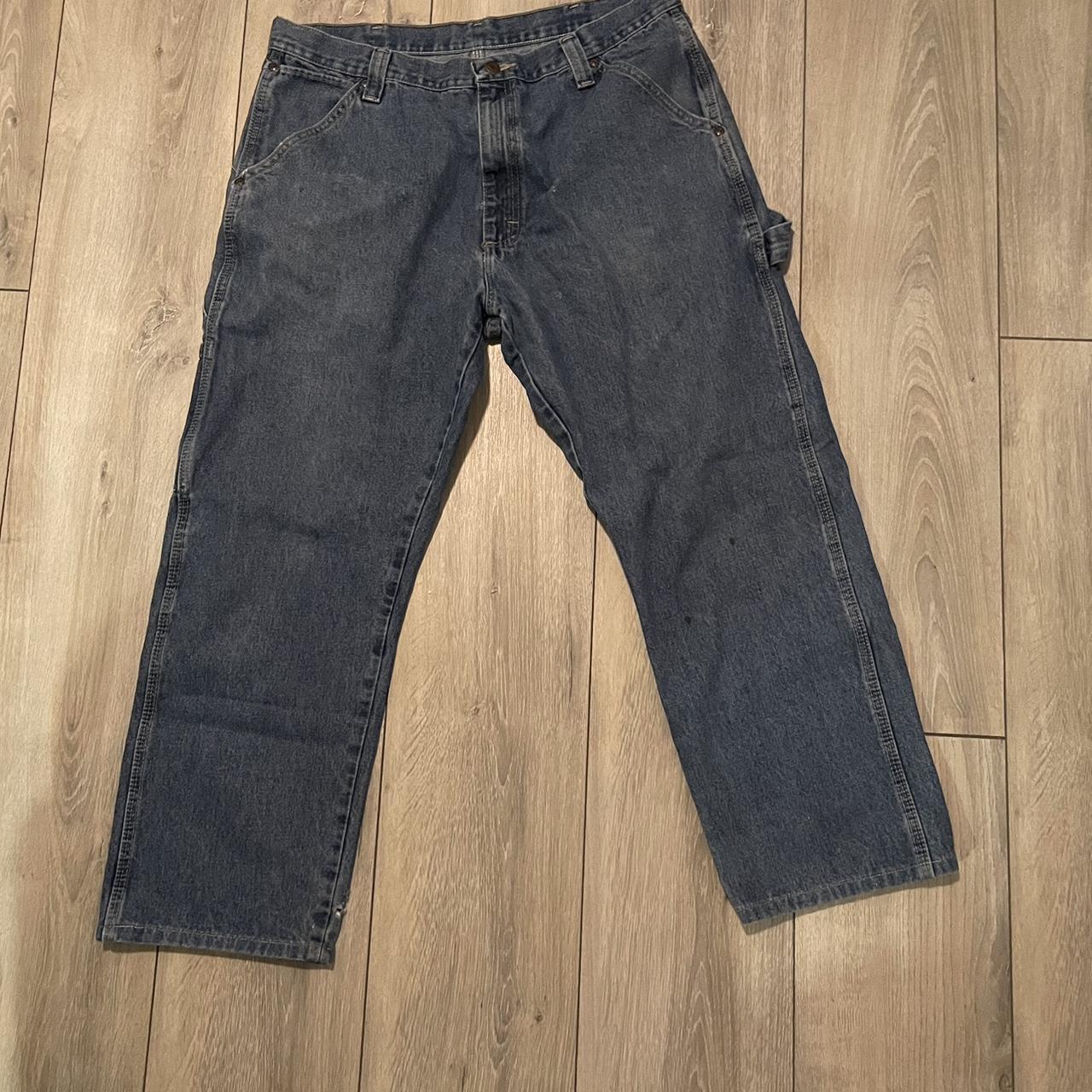 Vintage Dickie Wrangler Carpenter Jeans Size: 36x32 - Depop