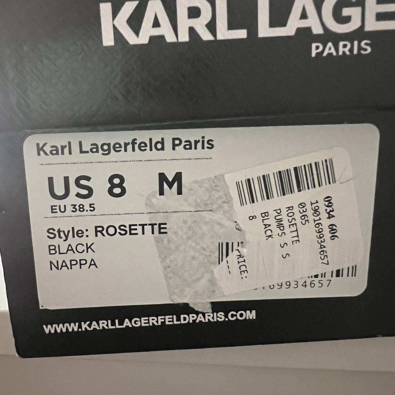 Karl lagerfeld hot sale rosette pumps