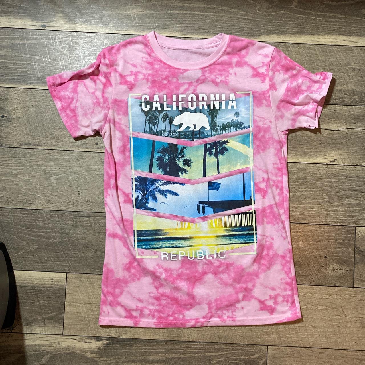 California republic pink tiedye... Depop