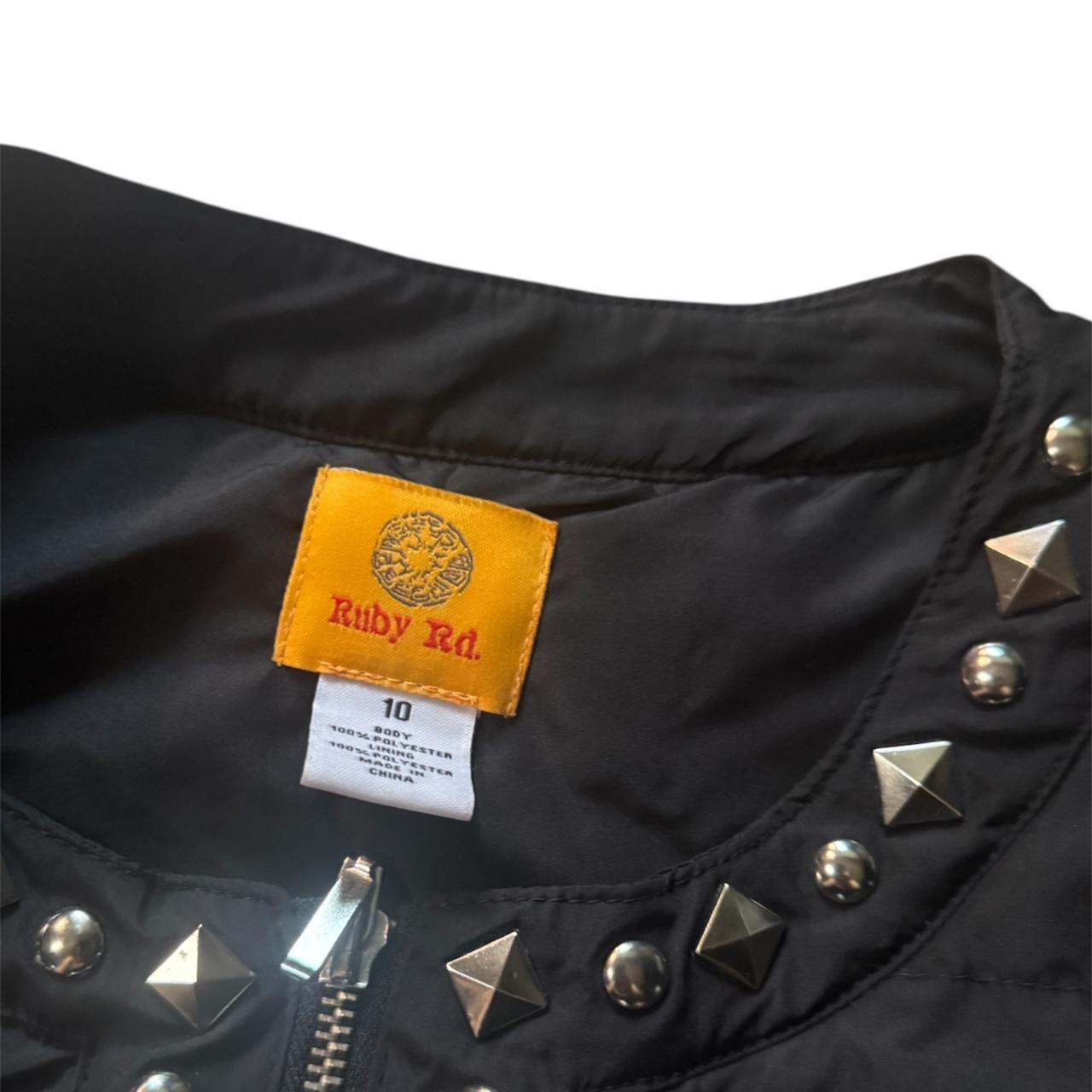 Ruby Rd. Women's Coat - Black - 10 – Ruby Rd stud… - image 3