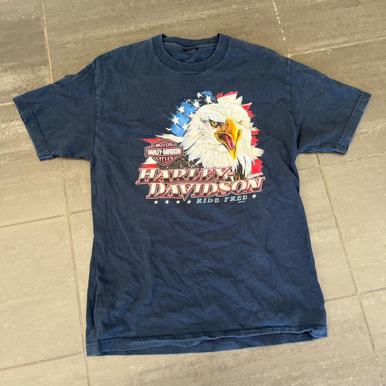 Harley Davidson American Eagle Tee No noticable... - Depop