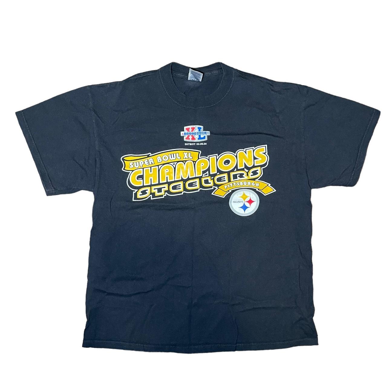 Size small black pittsburgh Steelers shirt from NFL - Depop