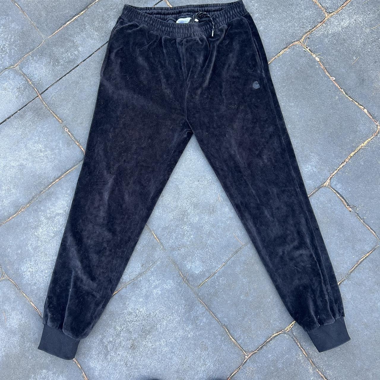 Carhartt velour baggy tracksuit pants men’s size... - Depop