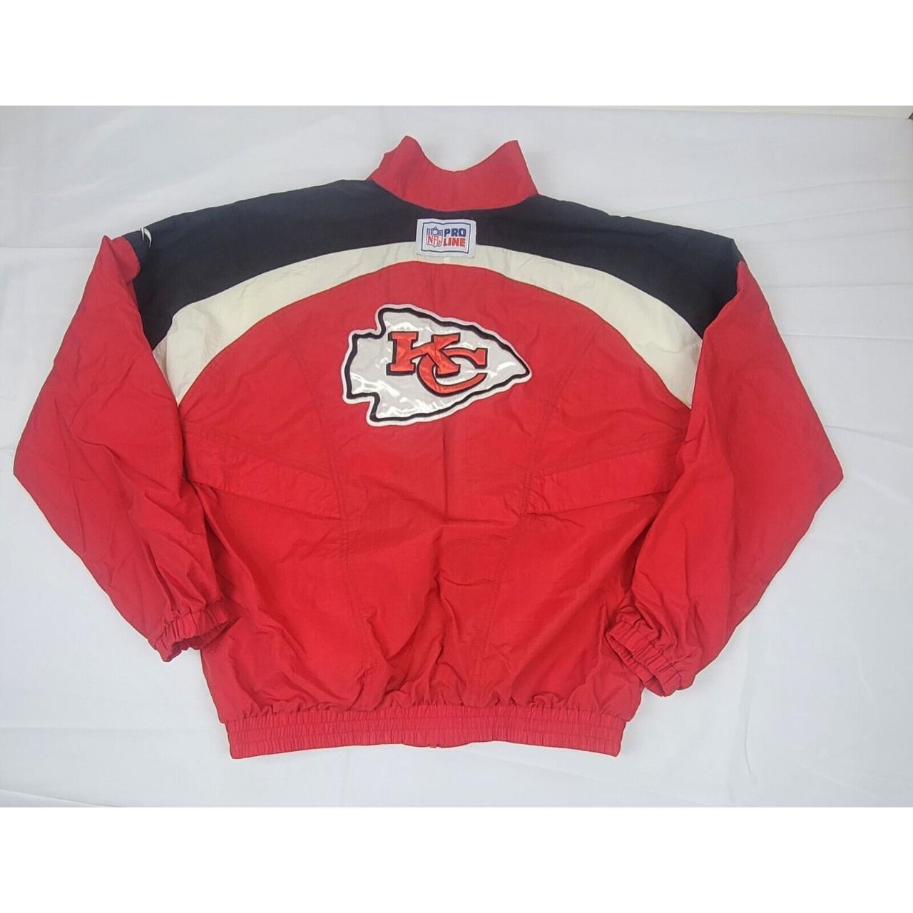 Vtg Reebok NFL Kansas City Chiefs Windbreaker Jacket