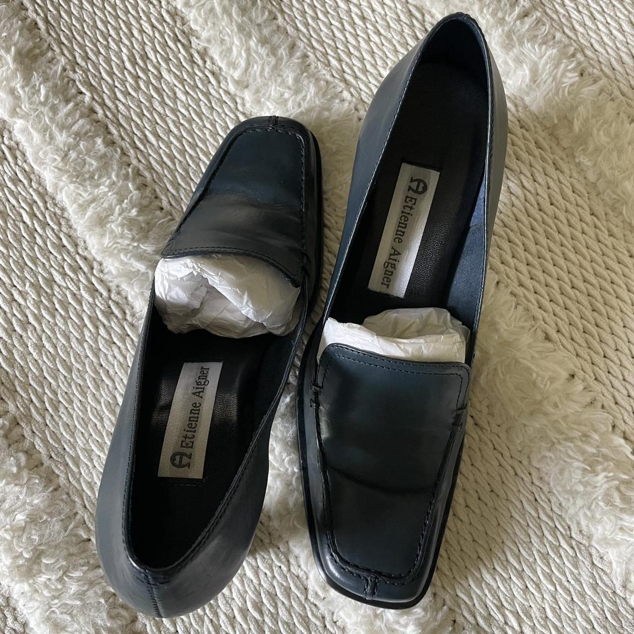 Authentic Vintage Etienne Aigner Navy Pumps size Depop