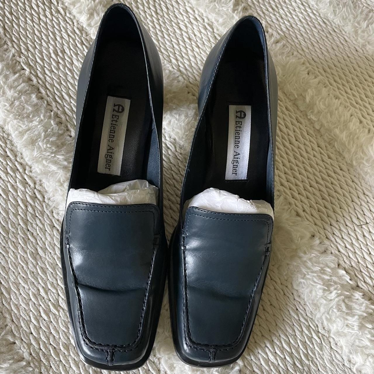 Authentic Vintage Etienne Aigner Navy Pumps size Depop