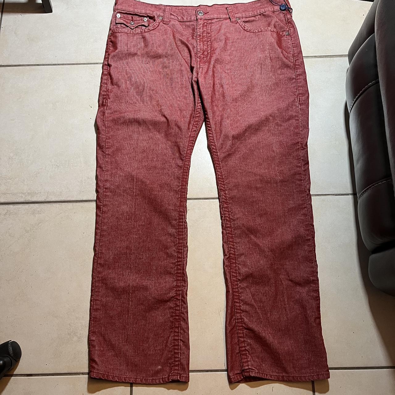 True Religion Men Red Pants 🚨 Hard to capture the... - Depop