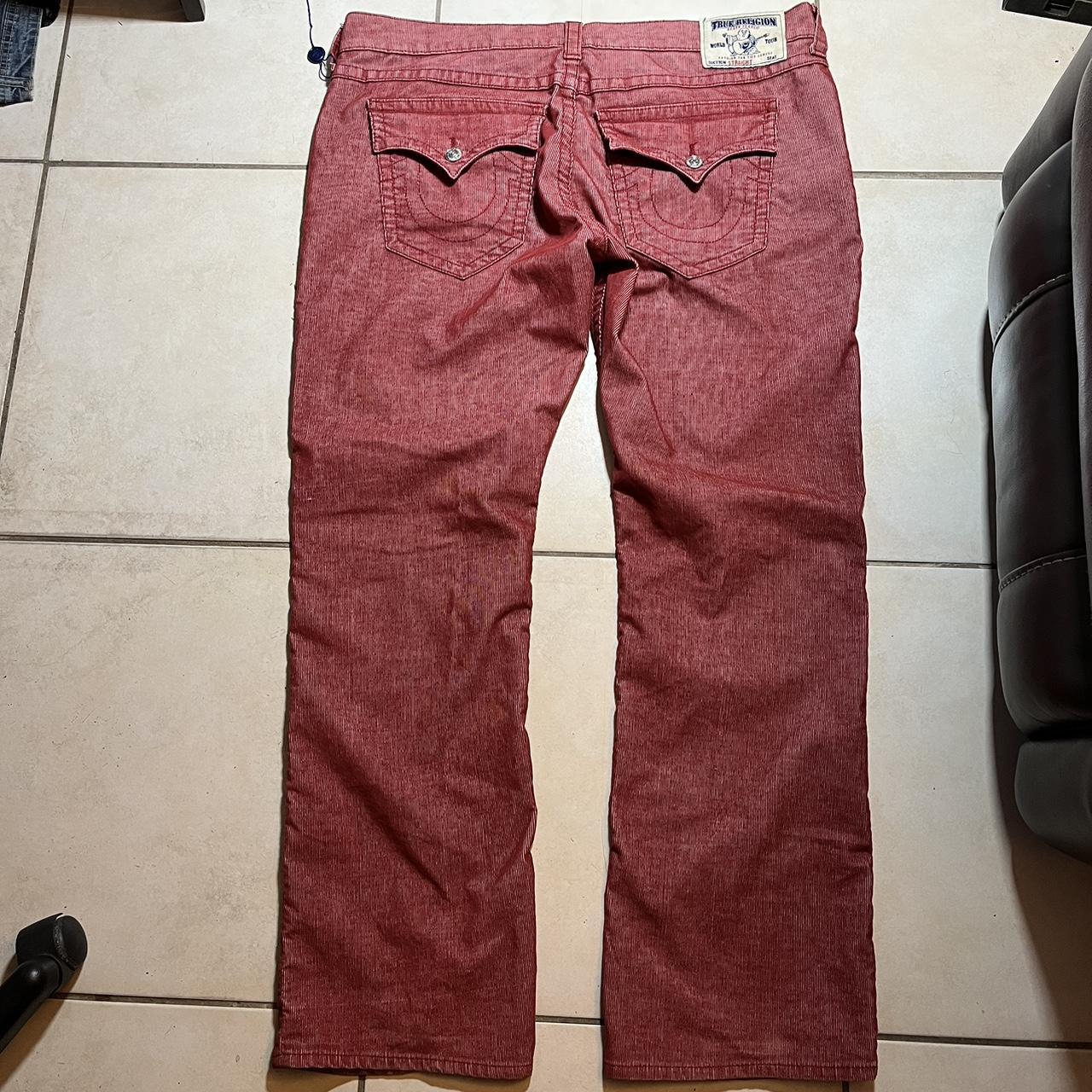 True Religion Men Red Pants 🚨 Hard to capture the... - Depop