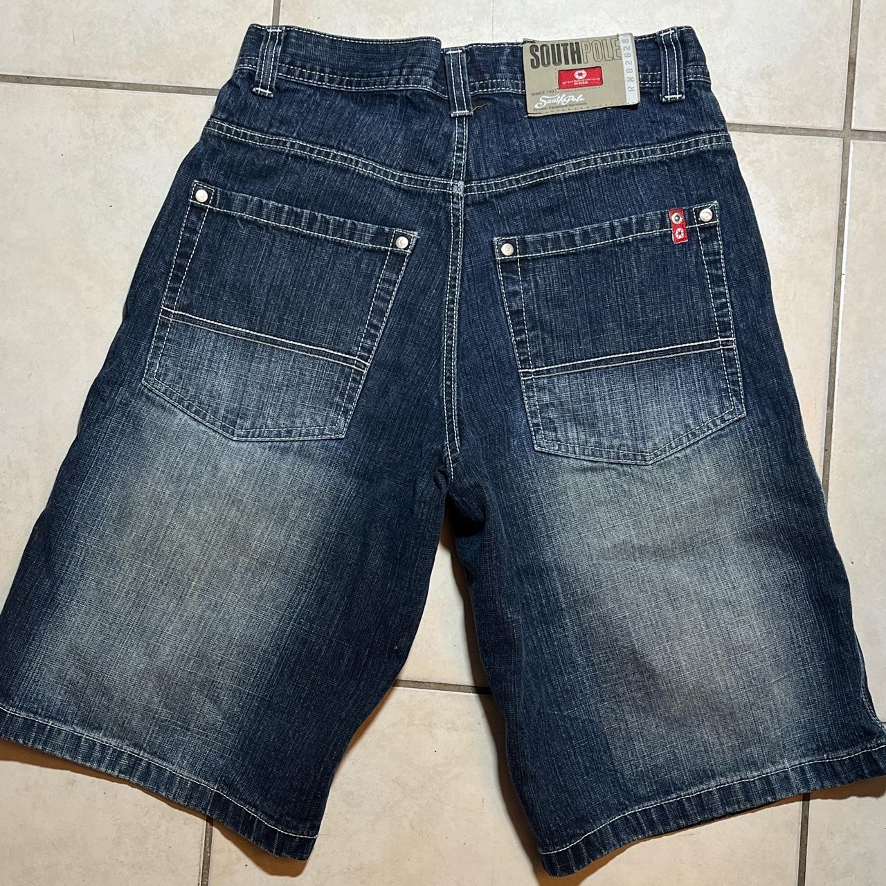 SouthPole Men Blue Denim Jorts - Has a really sick... - Depop