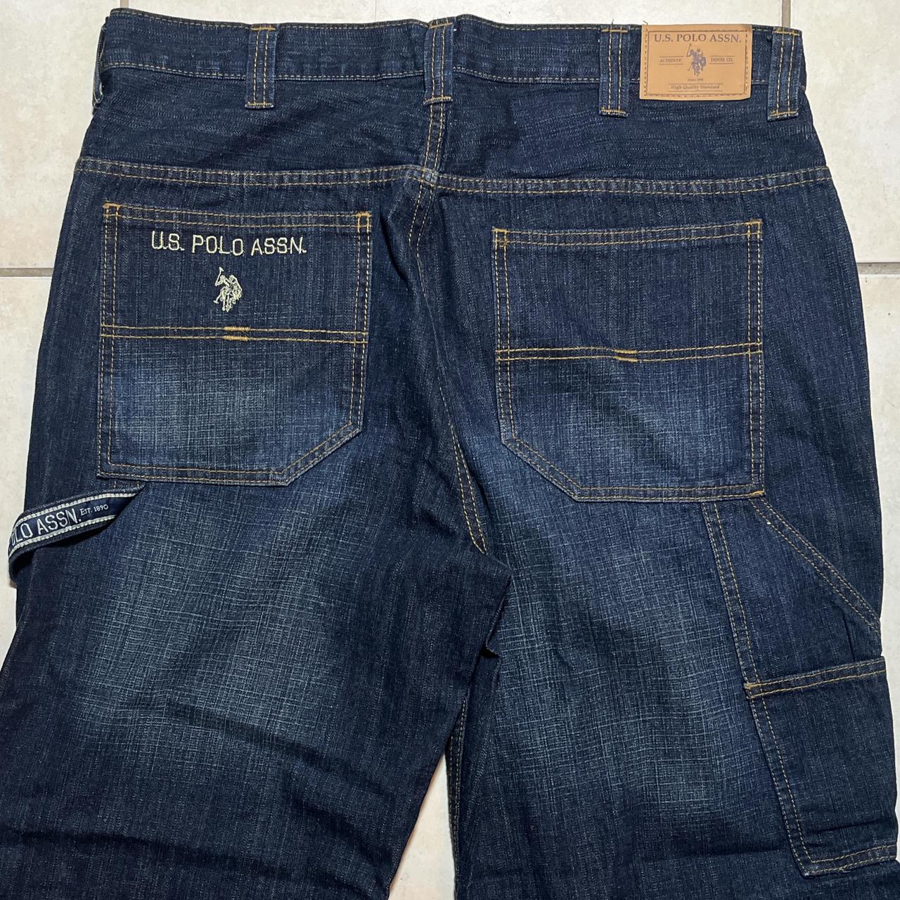 US Polo Men Blue Denim Carpenter Jeans - Amazing... - Depop