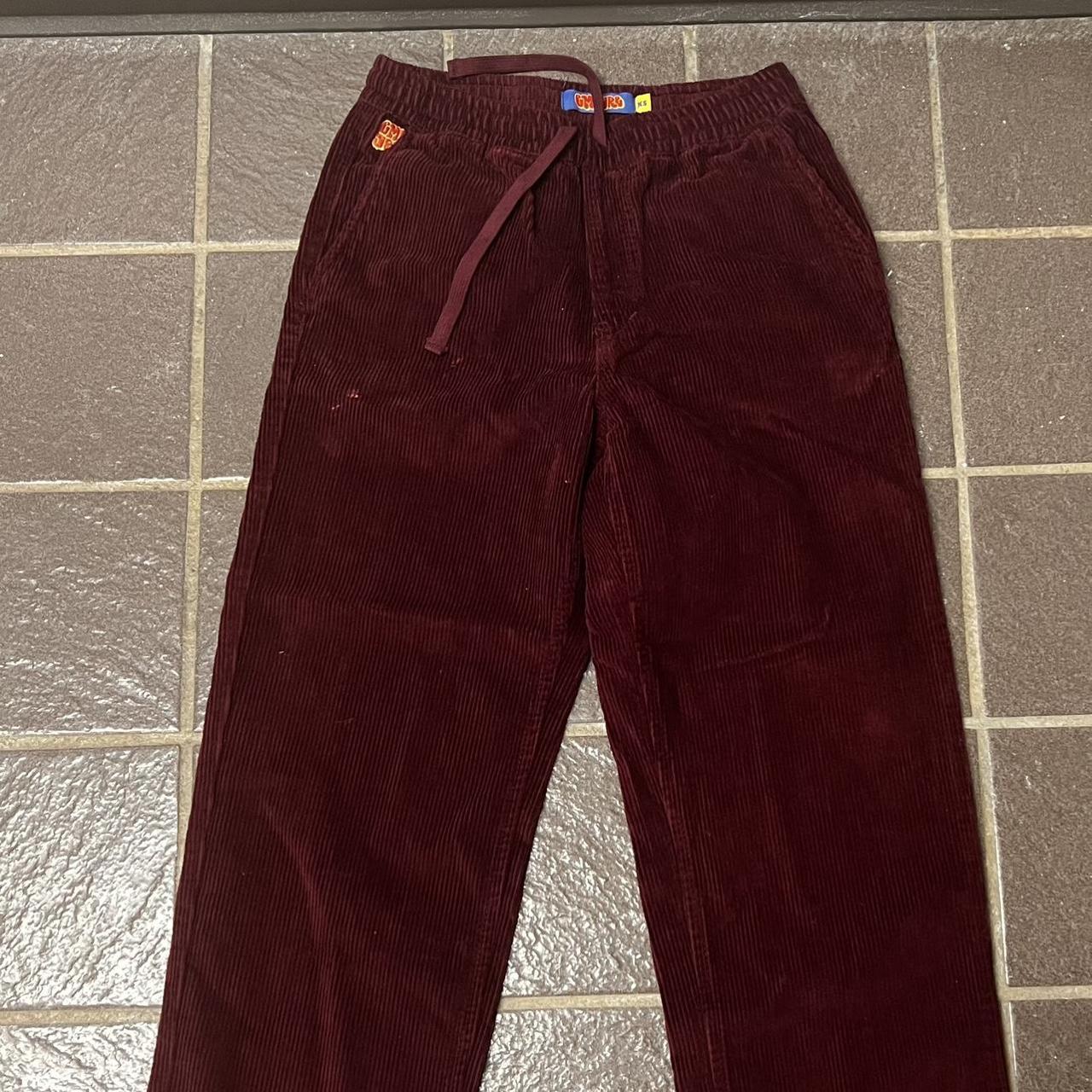 Burgundy Corduroy Empyre Pants (xs fits like - Depop