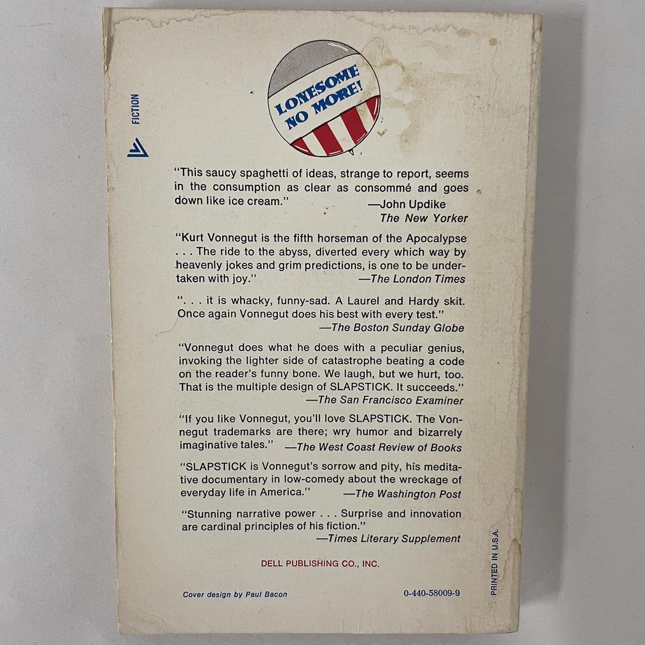 Slapstick Kurt Vonnegut Slapstick, or Lonesome No... Depop