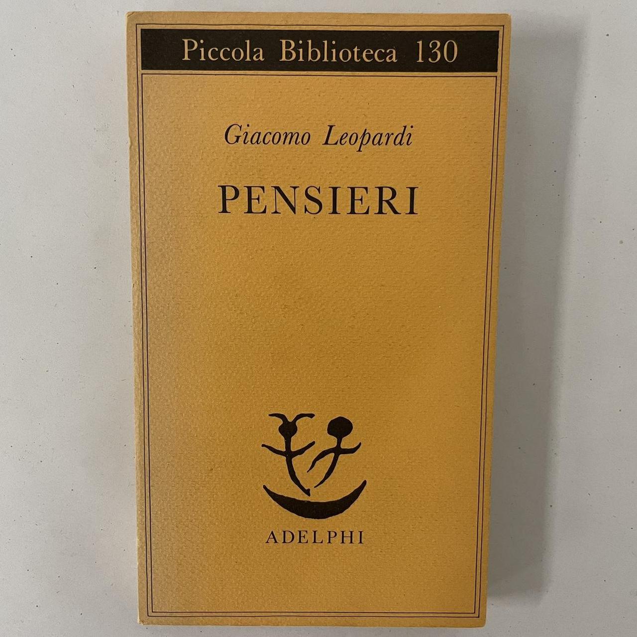 Pensieri author: Giacomo Leopardi publisher:... - Depop