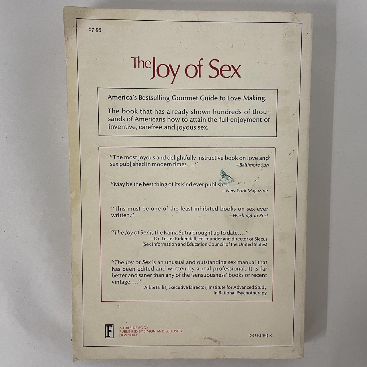 The Joy of Sex , author: Alex Comfort , publisher:...