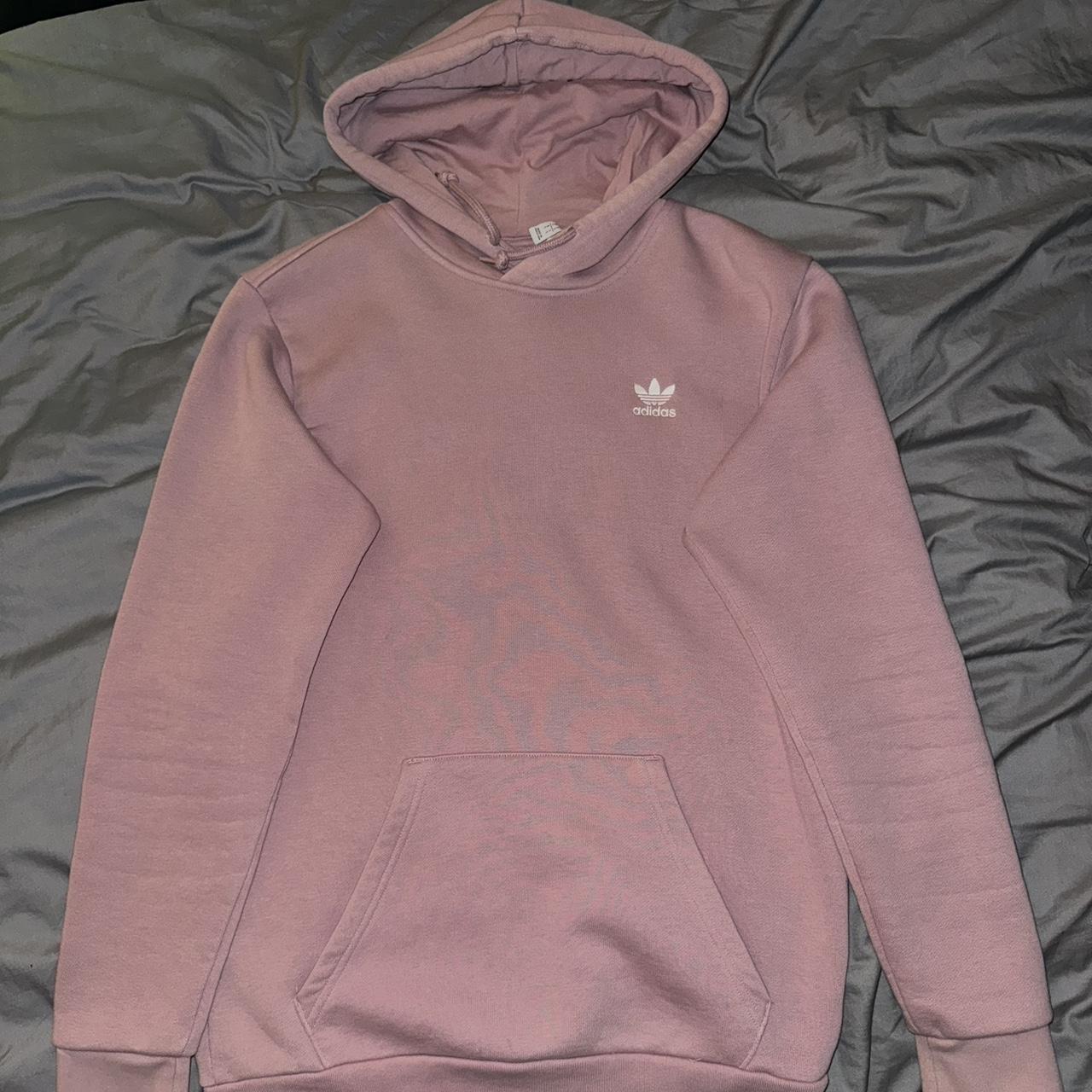 Adidas originals trefoil logo hoodie mauve dusty. Depop