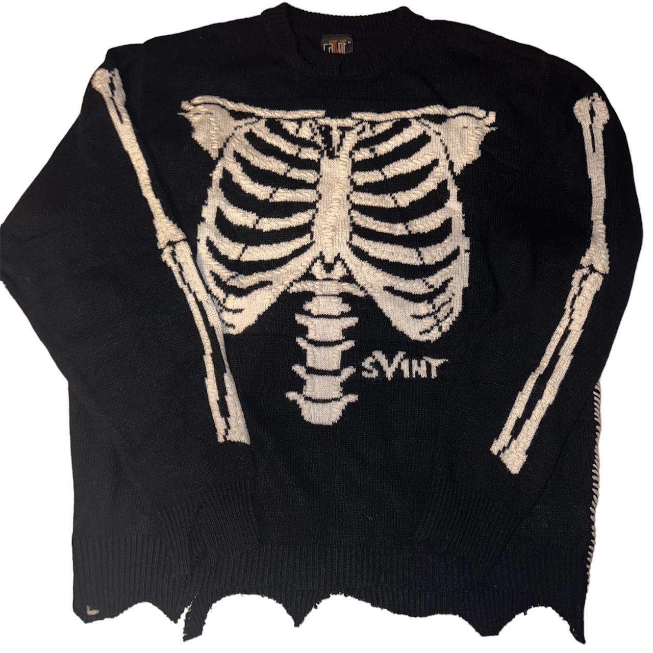 VLONE × セントマイケル BONE ニット L-