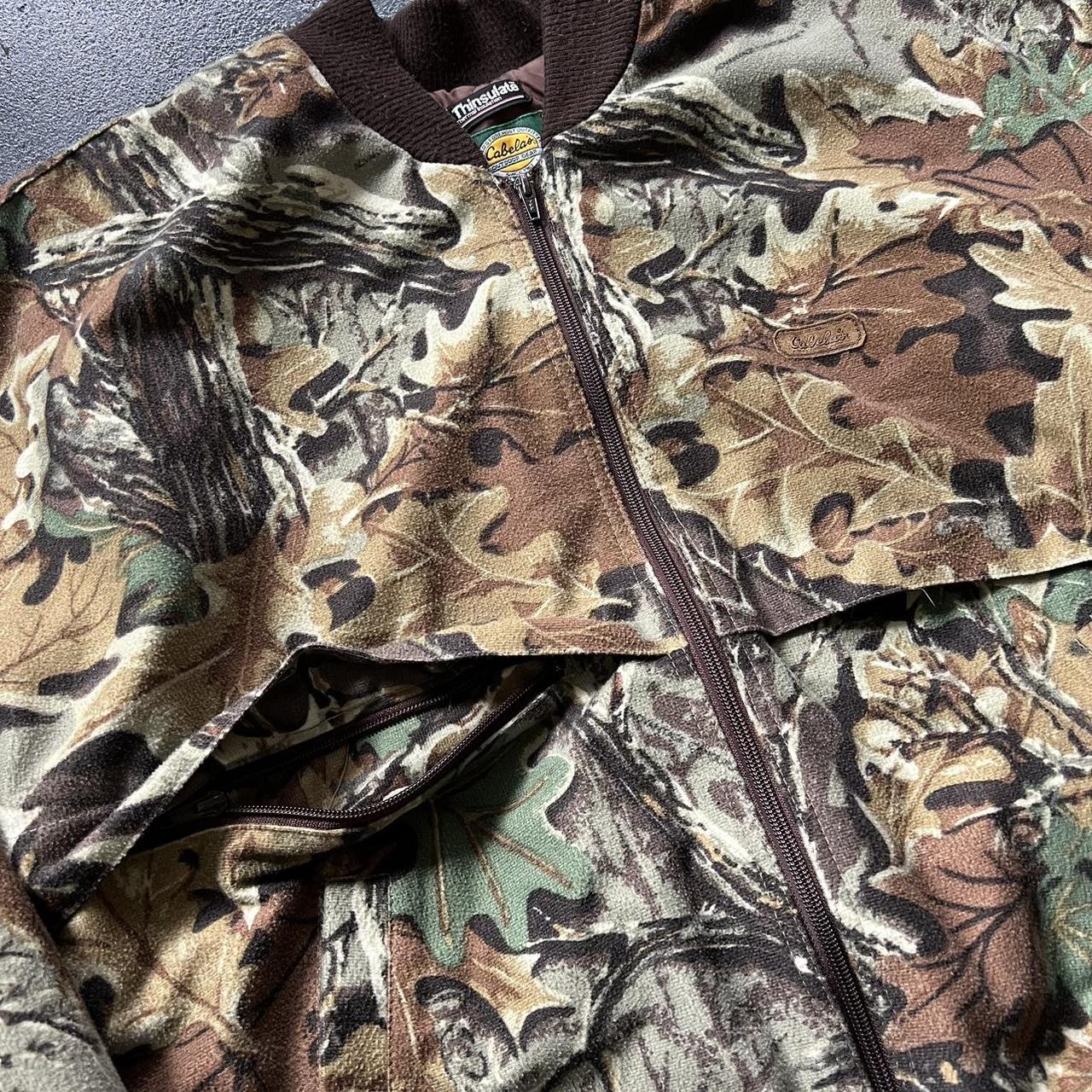 Cabela’s Camo Bomber style jacket Quilted lining... - Depop