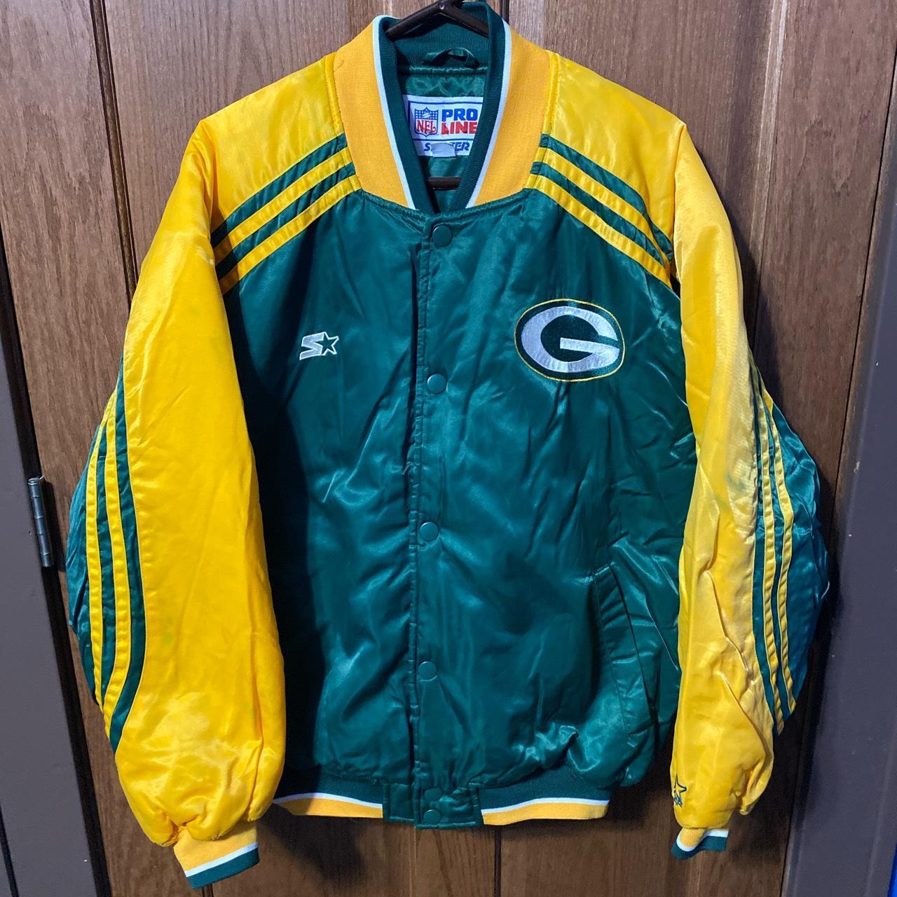 Vintage Y2K Green Bay Packers Starter NFL Jacket - Depop