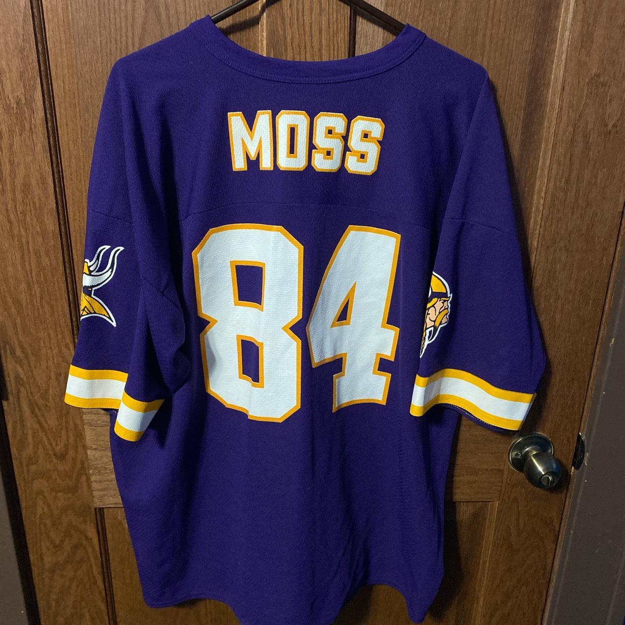 vintage Adidas Randy Moss Vikings jersey size:M tag - Depop