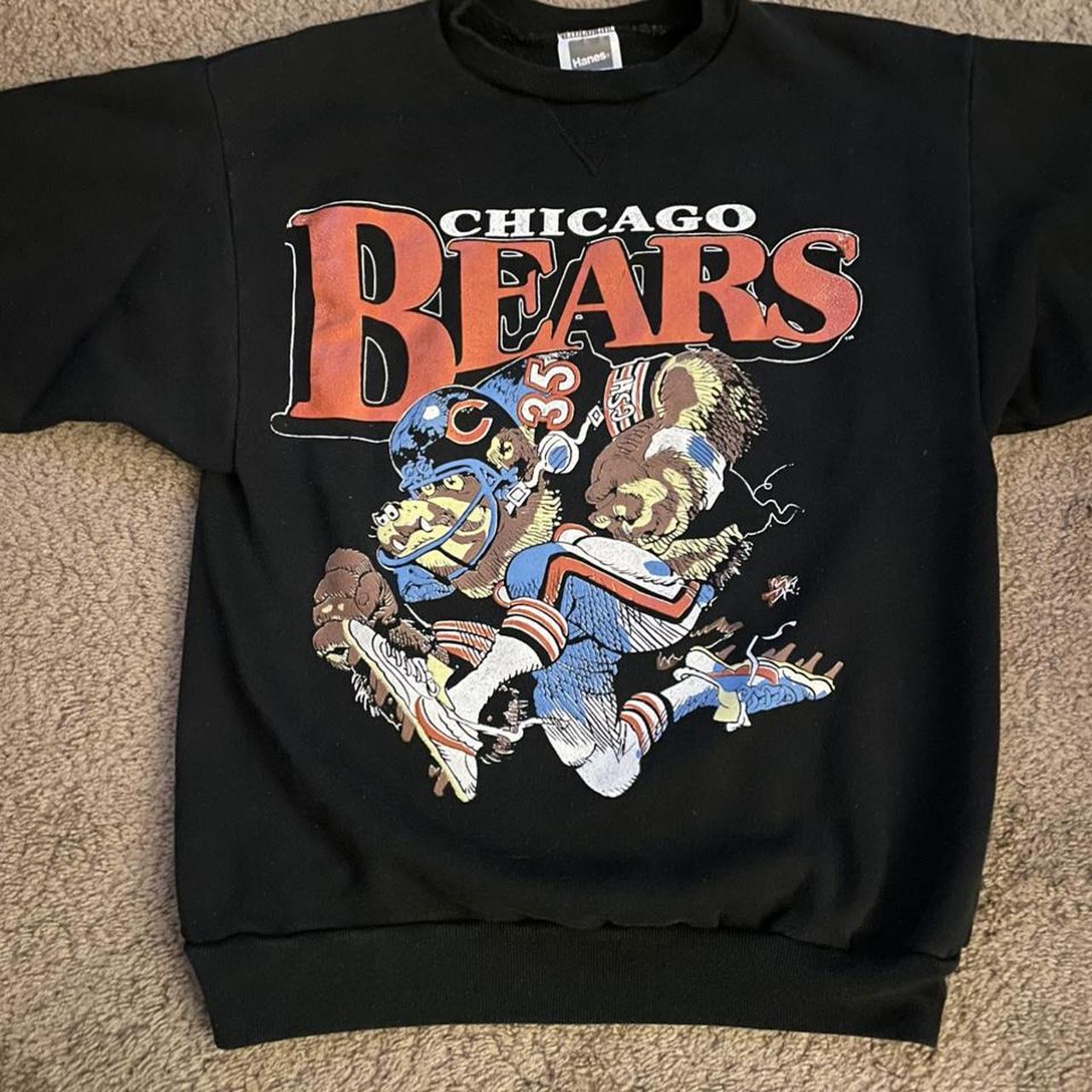 Vintage Chicago Bears Love Chicago T-shirt Black Short Sleeve All Sizes