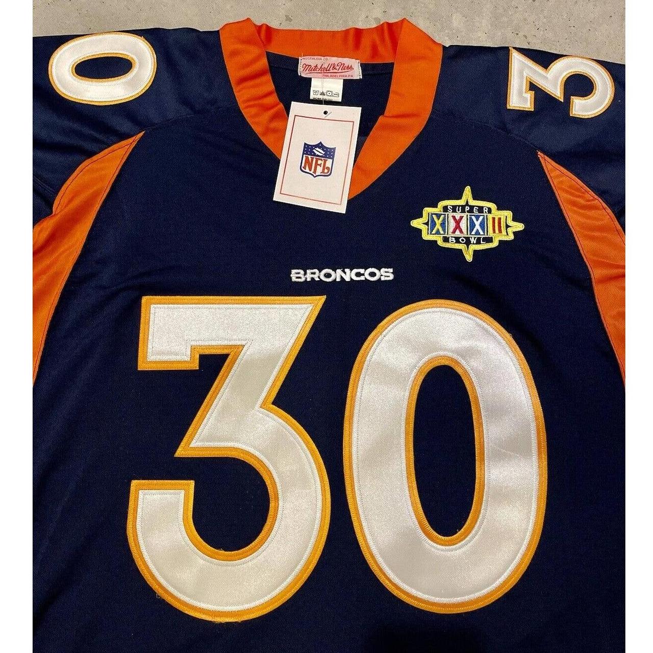 Mitchell & Ness, Shirts, Mitchell Ness Nfl Throwback 97 Terrel Davis  Denver Broncos Football Jersey