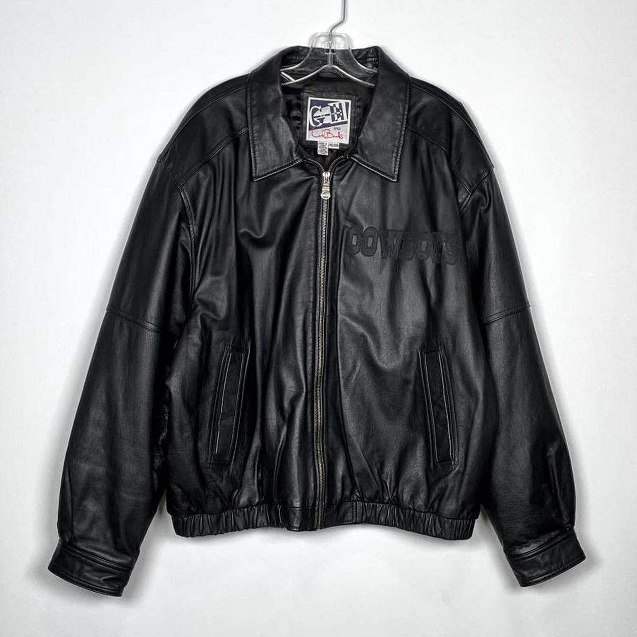 VINTAGE NFL G-III DALLAS COWBOYS FAUX LEATHER BOMBER - Depop