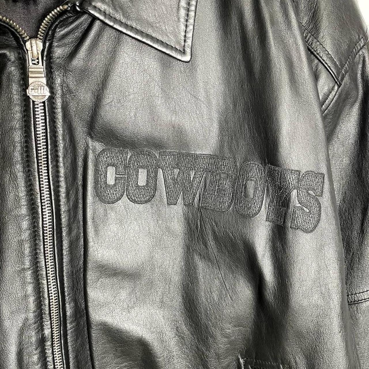 VINTAGE NFL G-III DALLAS COWBOYS FAUX LEATHER BOMBER - Depop