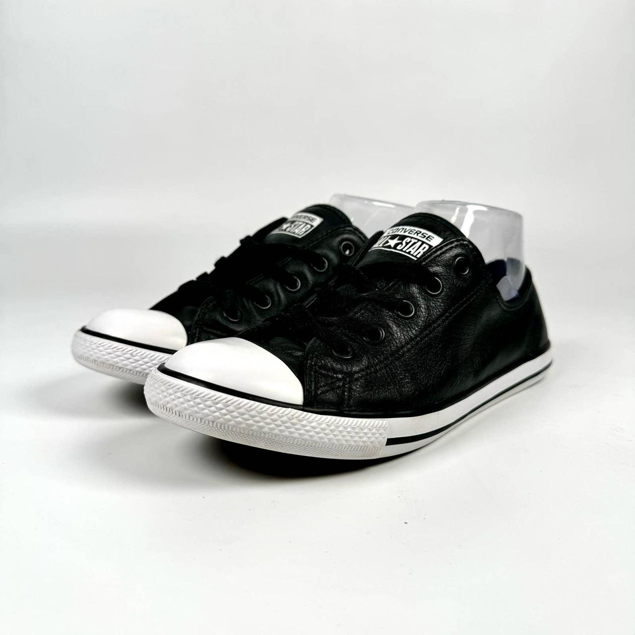 Womens converse all star deals dainty leather trainers