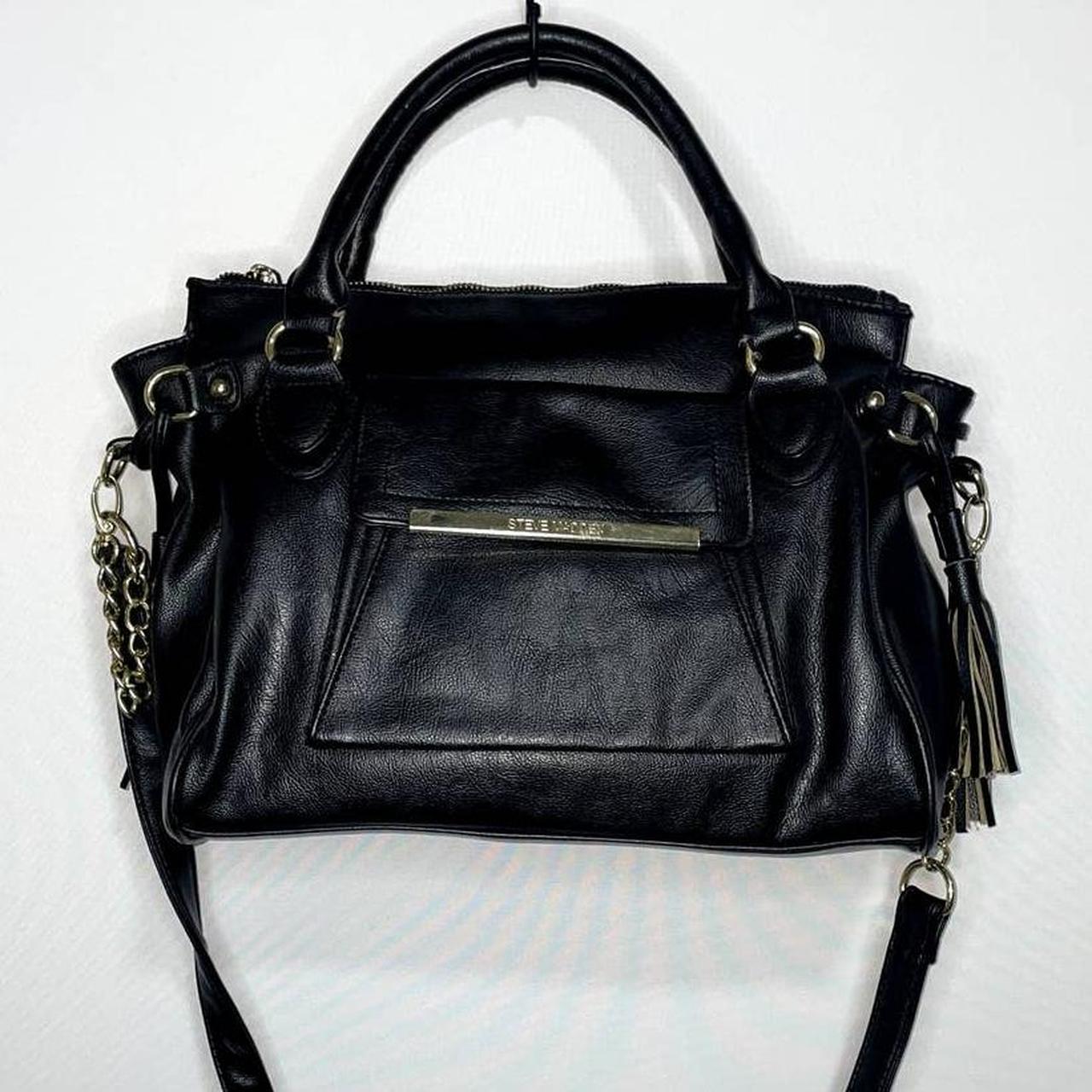 JKNAKN Replacement Adjustable Leather Shoulder Strap with Metal Swivel  Hooks for Crossbody Bag Briefcase Messenger Bag Shoulder Bag Purse Making  -2 cm Width (Black)