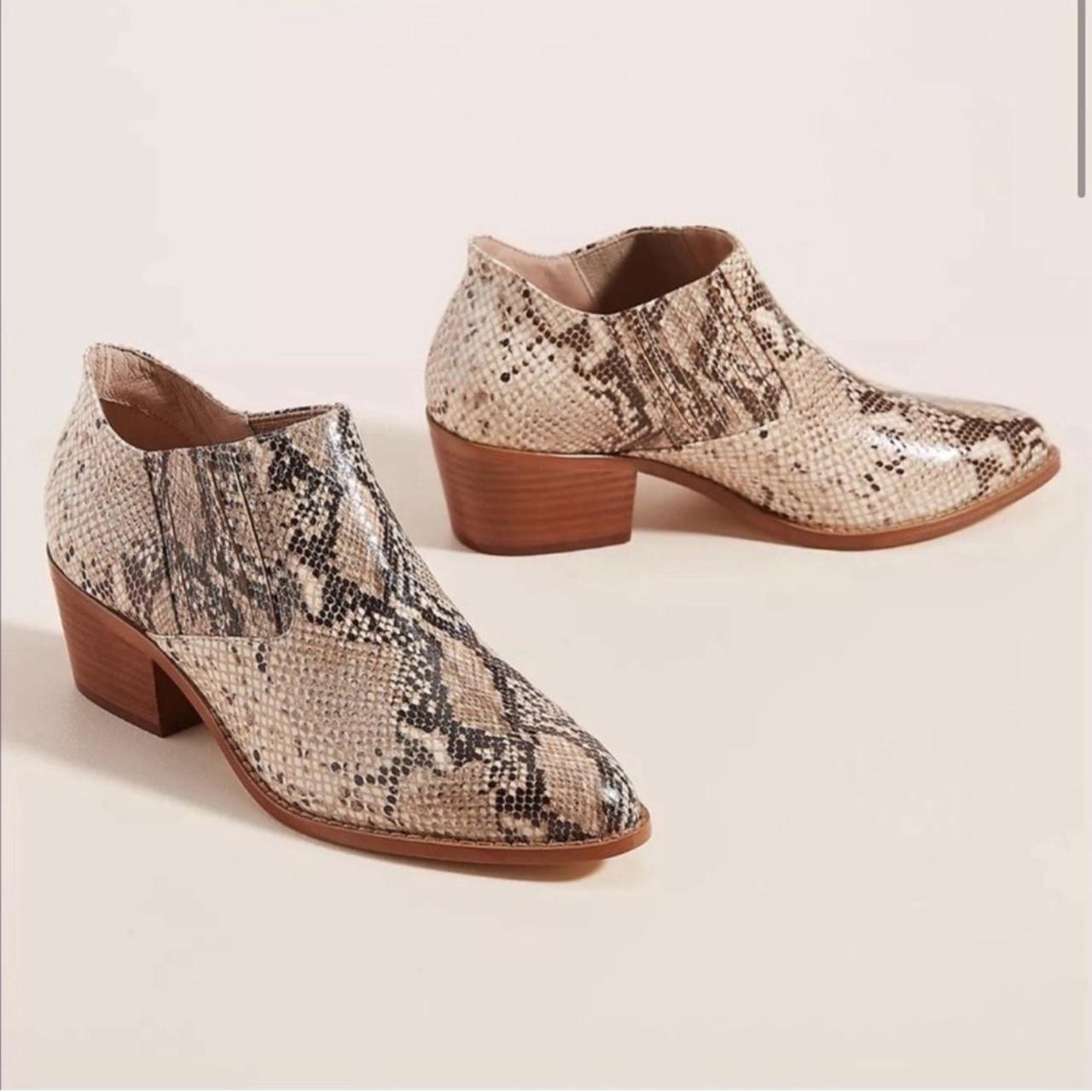 Anthropologie Marion Python outlet Ankle Bootie