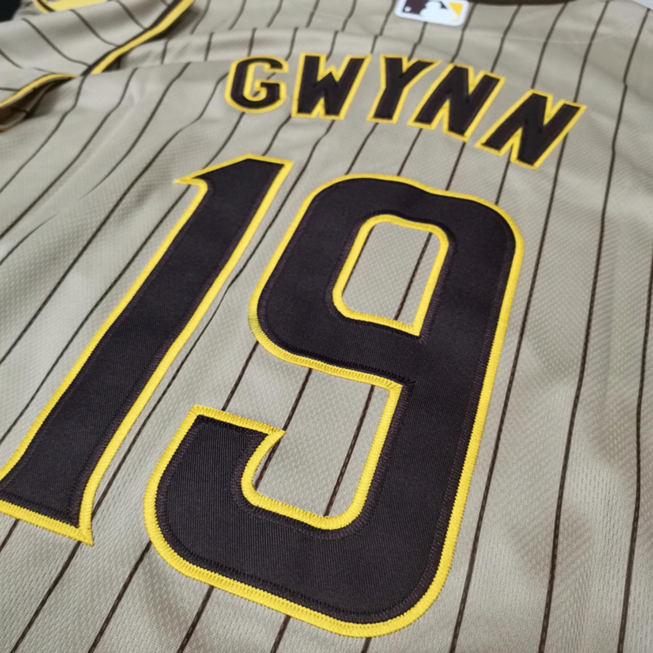ML1695 #19 Tony Gwynn San Diego Padres Tan Flex Base - Depop