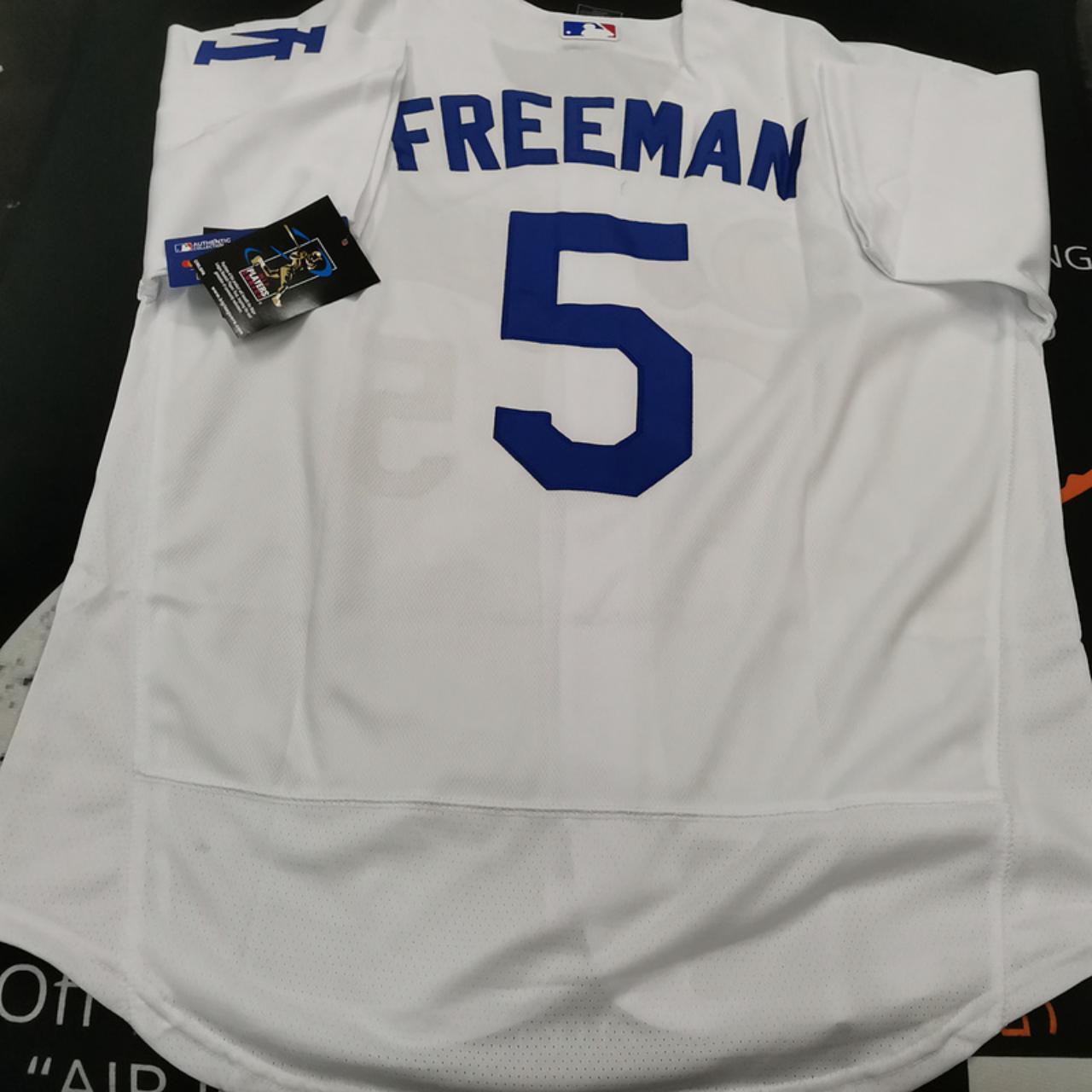 Nike Men's Los Angeles Dodgers Freddie Freeman #5 Blue T-Shirt