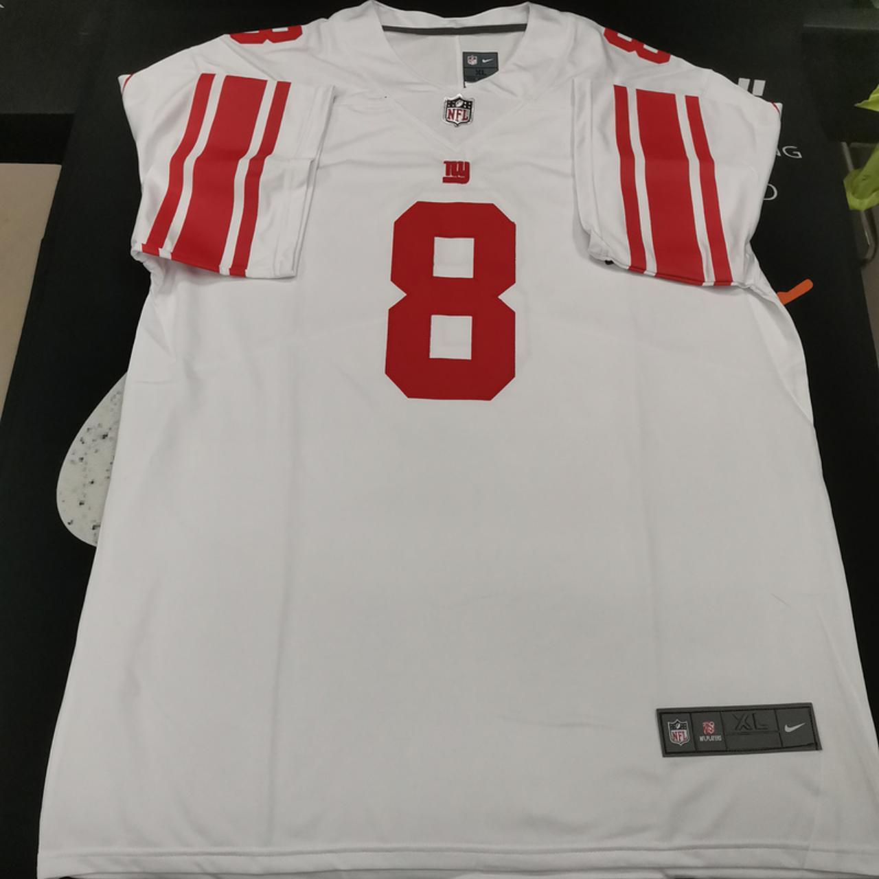 Nike Men's New York Giants Daniel Jones #8 White Game Jersey