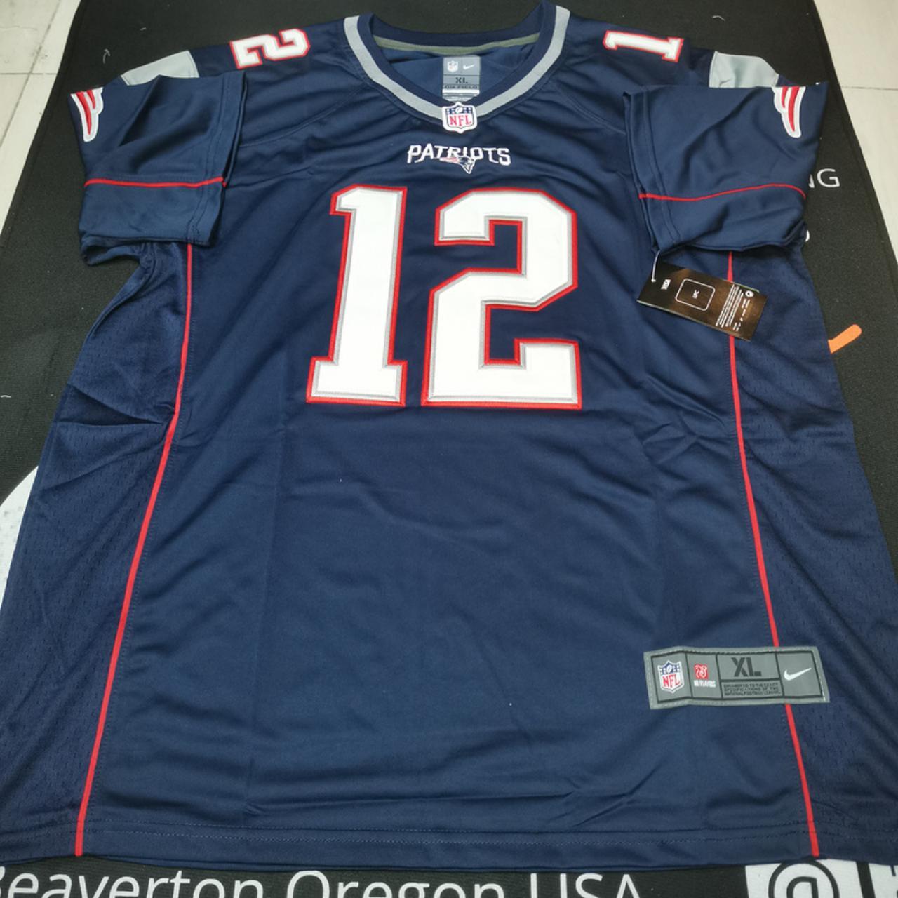 Nike New England Patriots Tom Brady Game Jersey - Navy #12