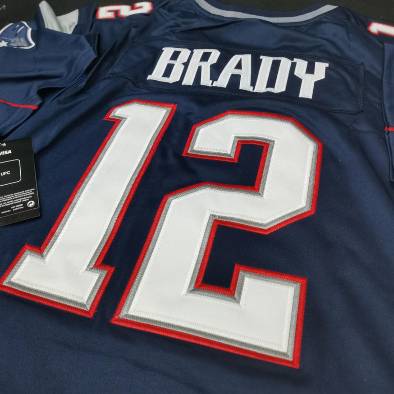 Nike New England Patriots Tom Brady Game Jersey - Navy #12