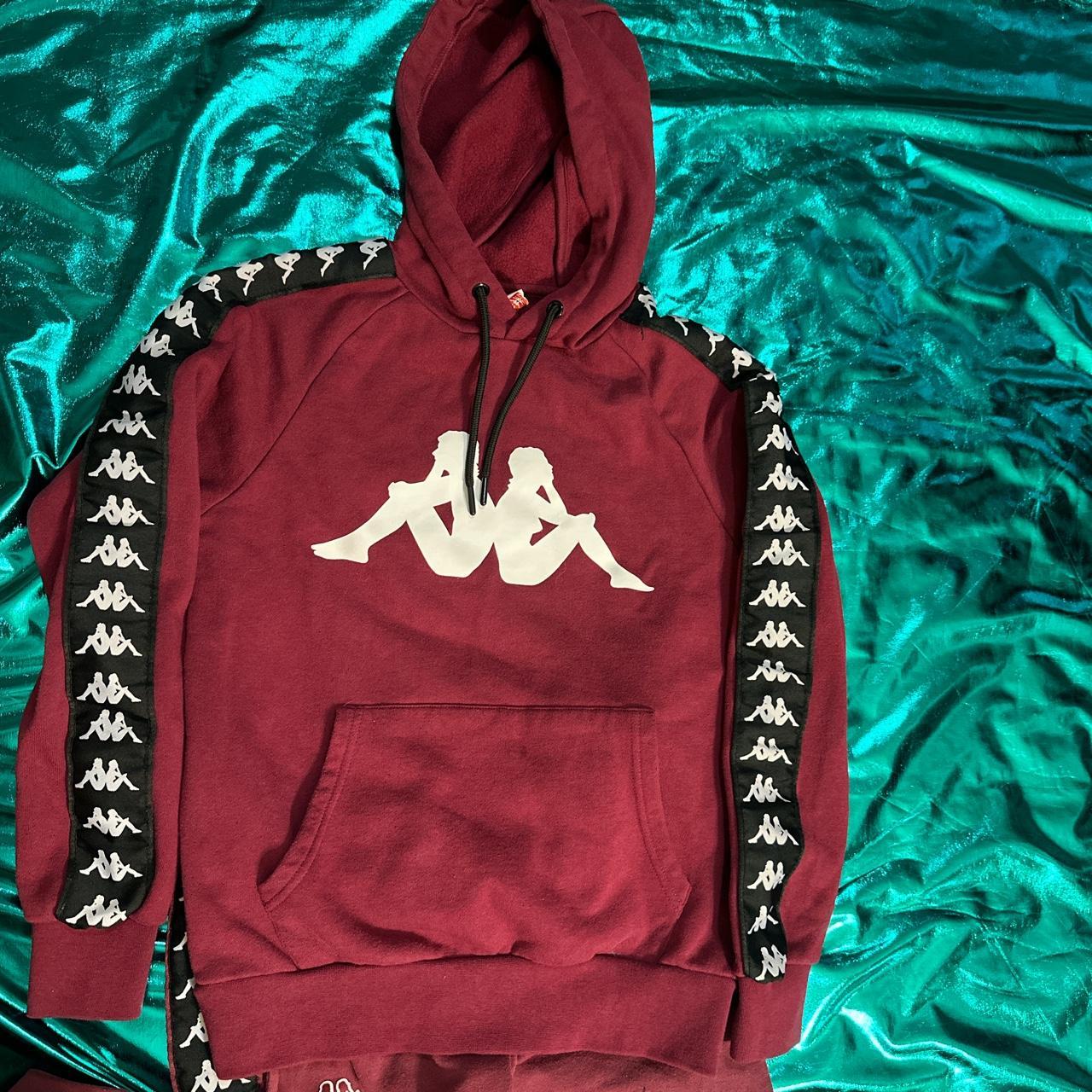 Kappa Maroon tracksuit❗️ XS!! Pants have Depop