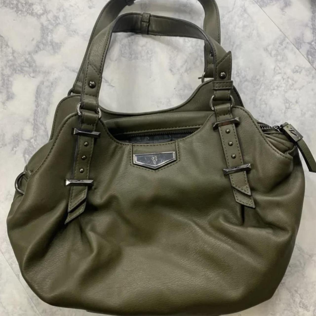 Vera Wang Simply Vera Green Leather Hobo Depop