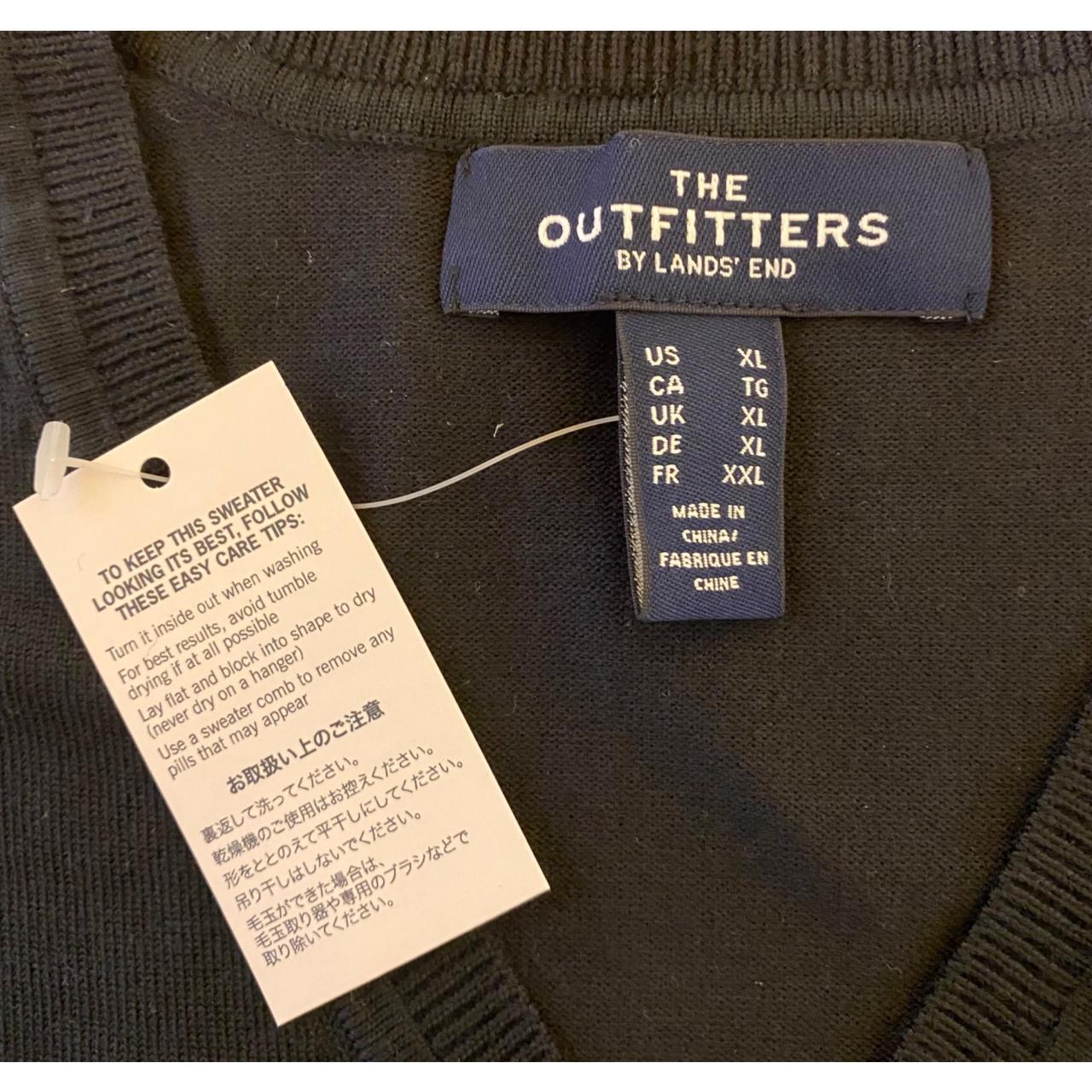 The Outfitters Lands End XL Shirt VNeck Long Sleeve... Depop