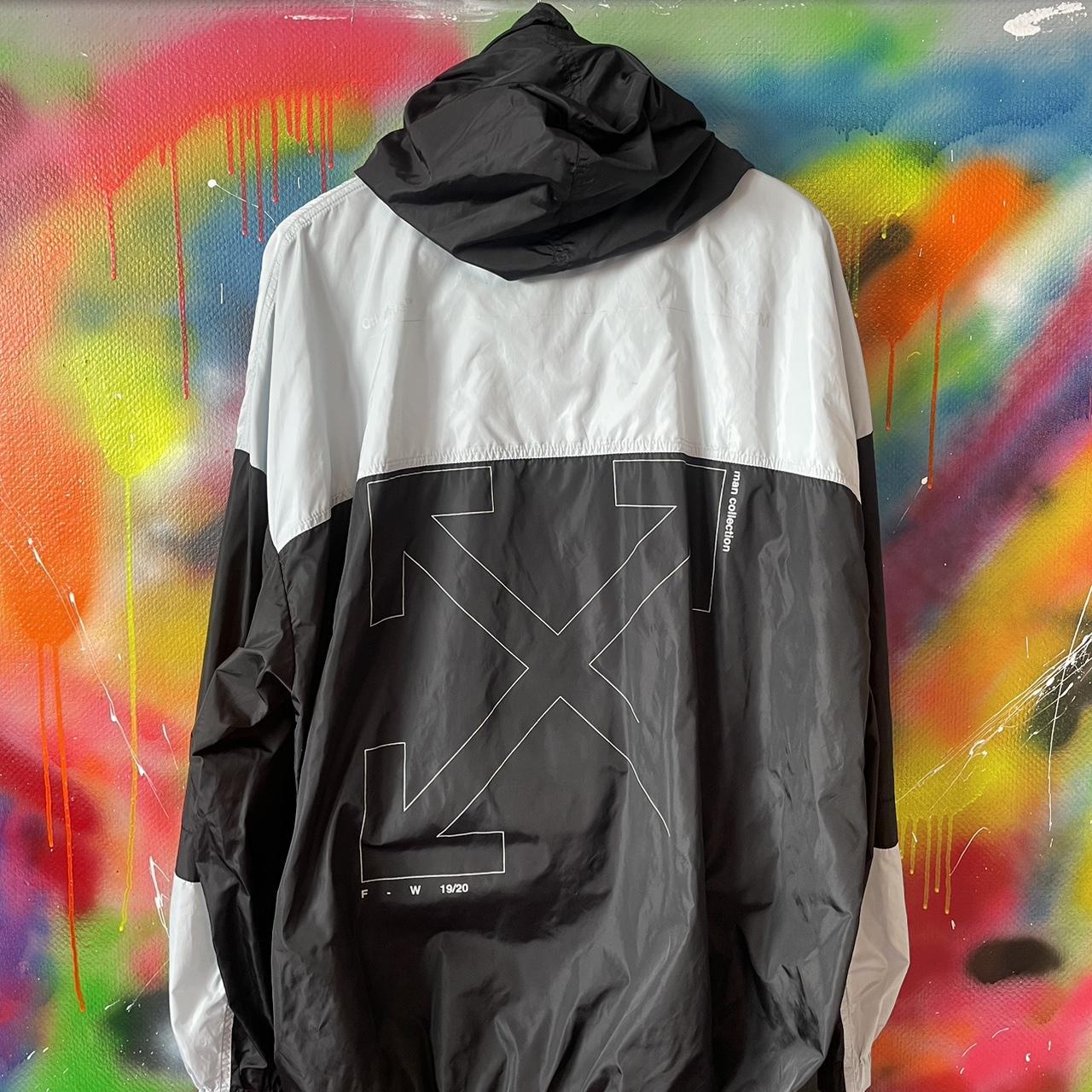 Off white windbreaker white best sale