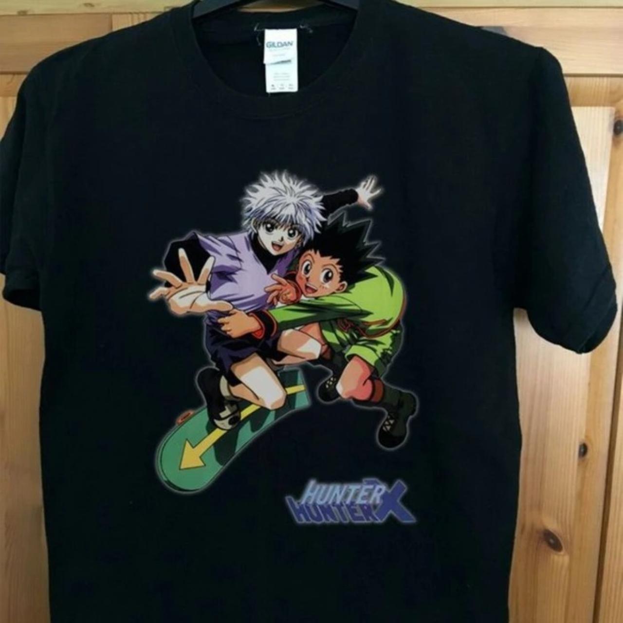 hunter x hunter anime tshirt => size S 18 X 28... - Depop