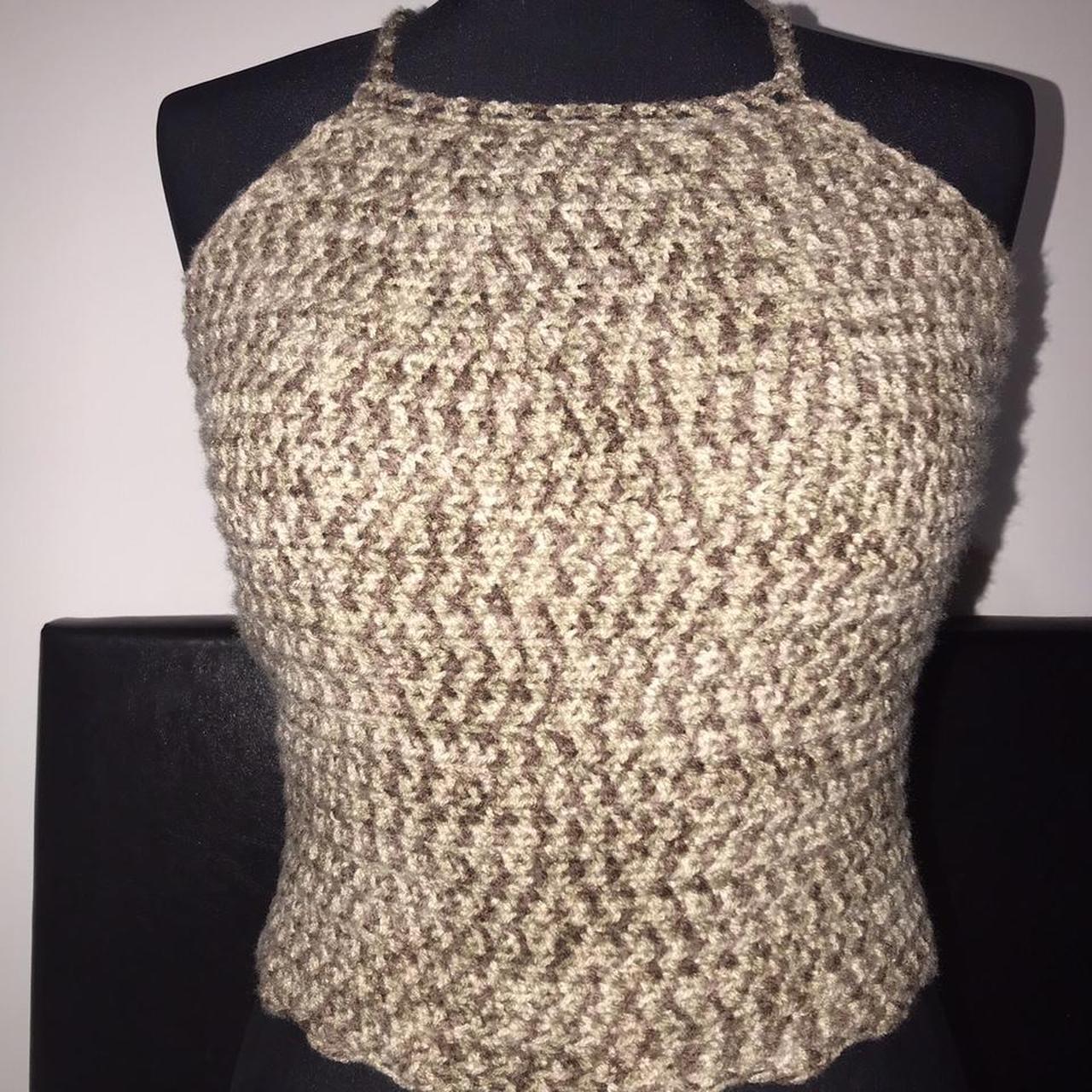 Women's Brown Crop-top | Depop