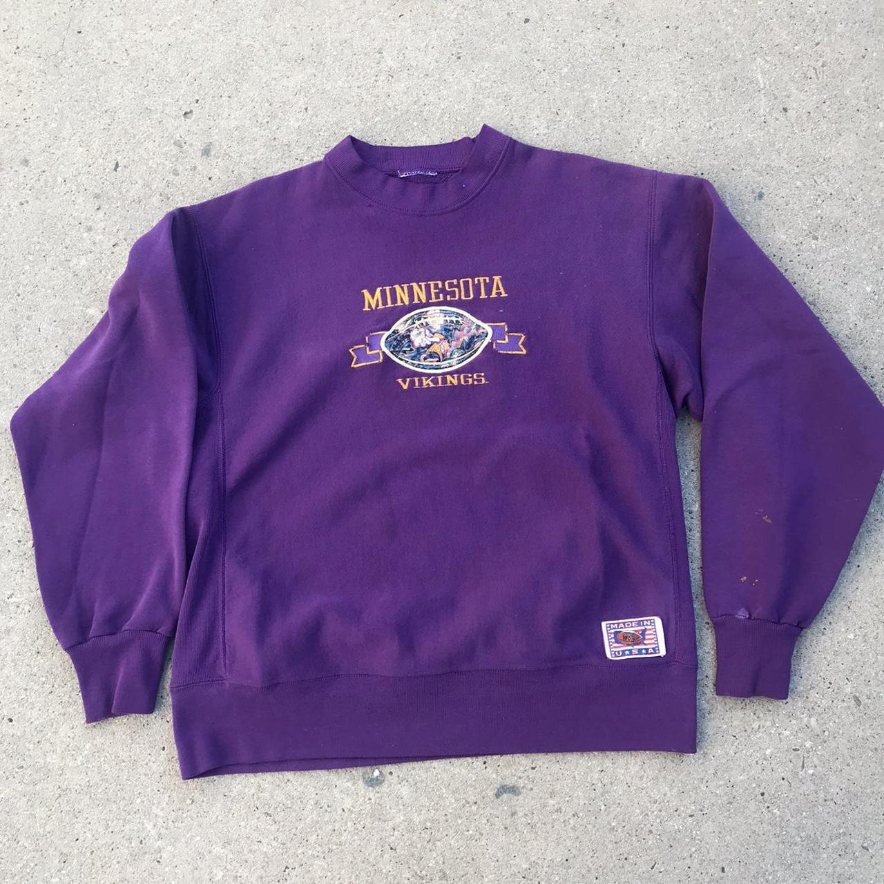 VINTAGE Minnesota Vikings Crewneck SZ XL!