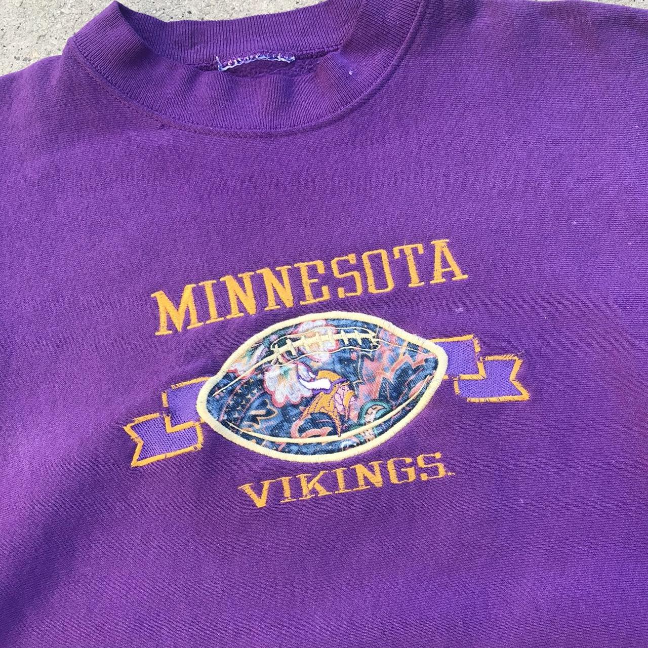 Vintage Riddell Minnesota Vikings Crewneck No - Depop