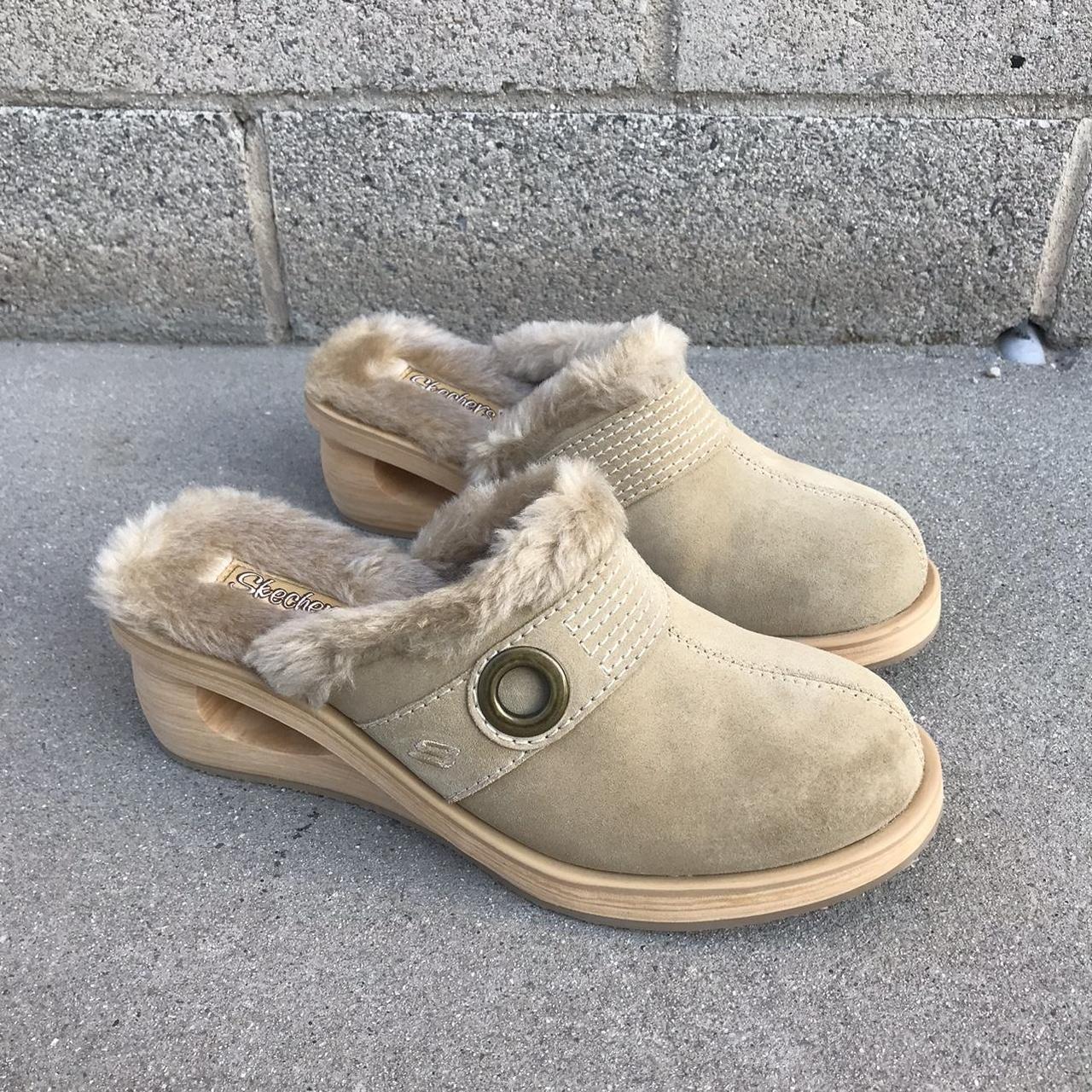 Skechers fur deals lined clogs