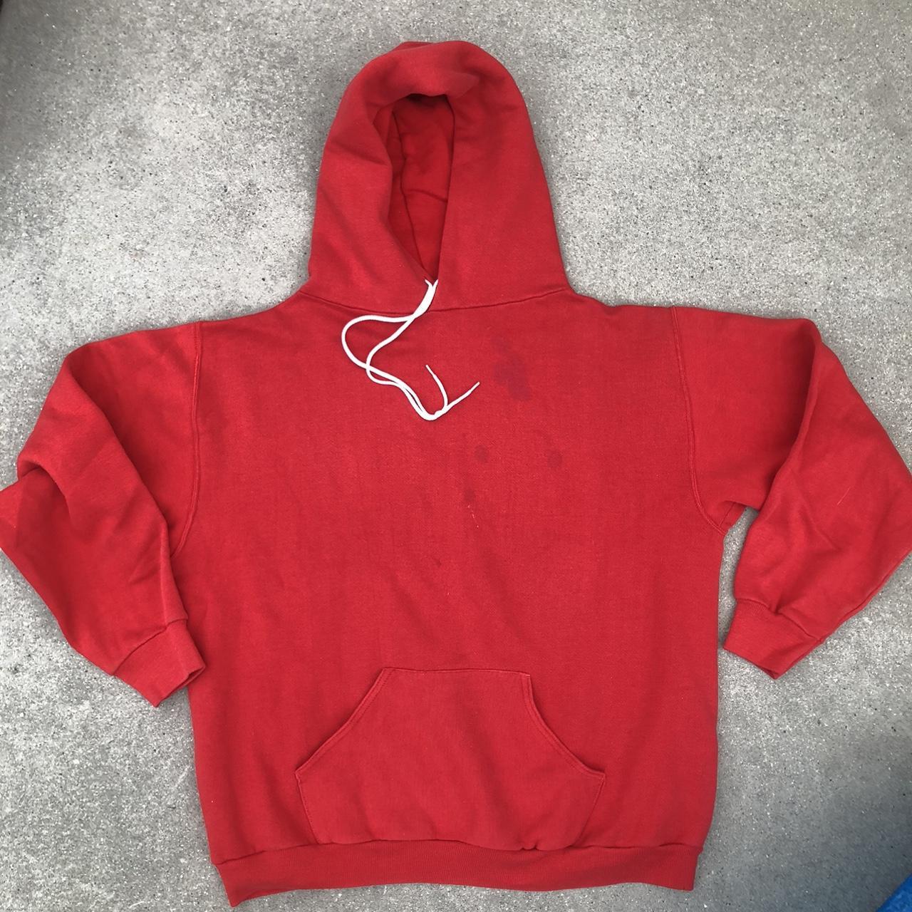 Russell Athletic Men's Red Hoodie | Depop