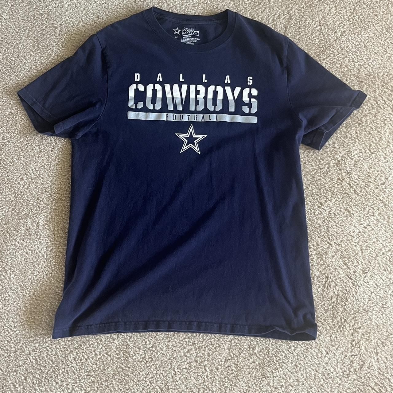 Nfl jersey tee t-shirt, dallas cowboys, navy, - Depop