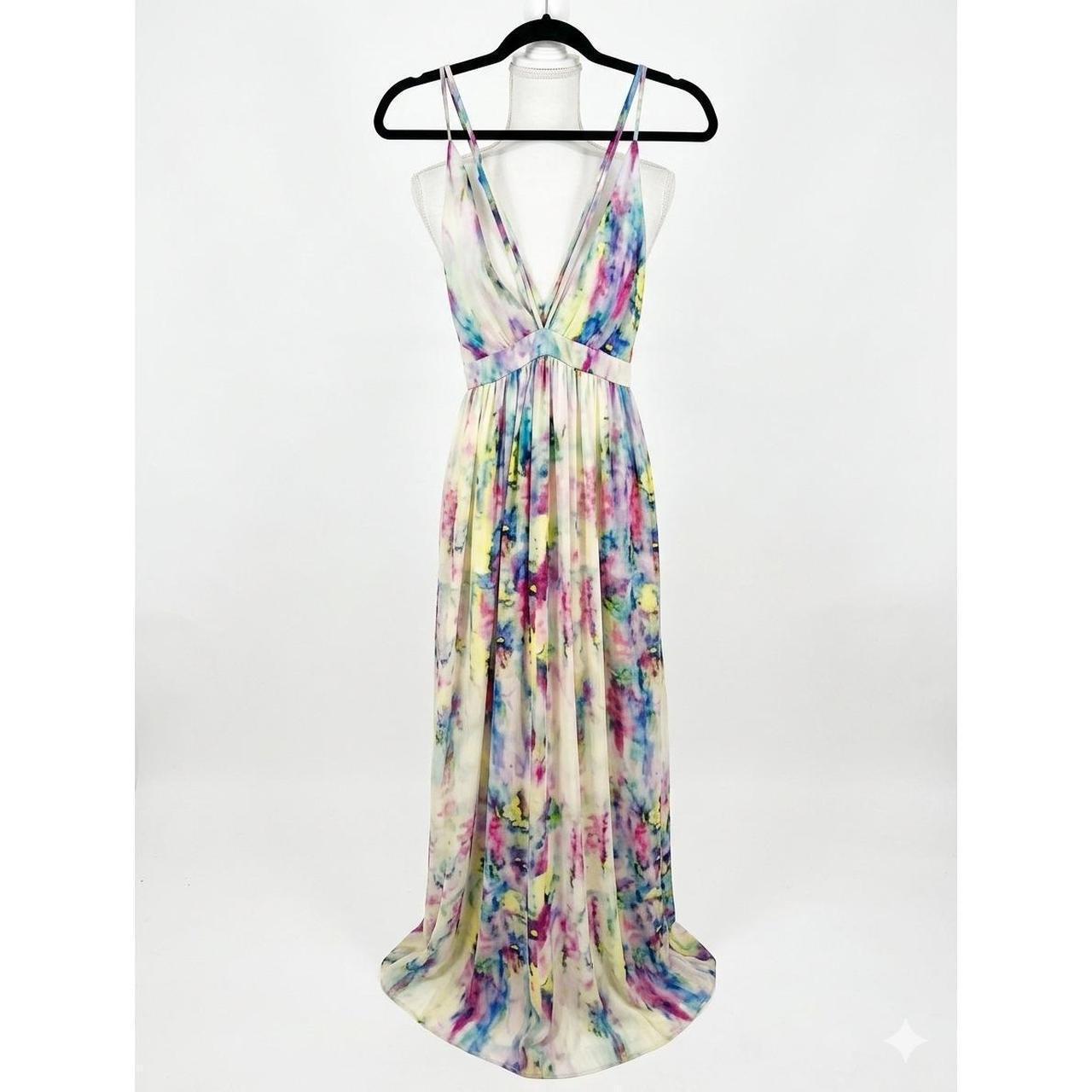Vestire women's preloved multi colour bright chic party dress